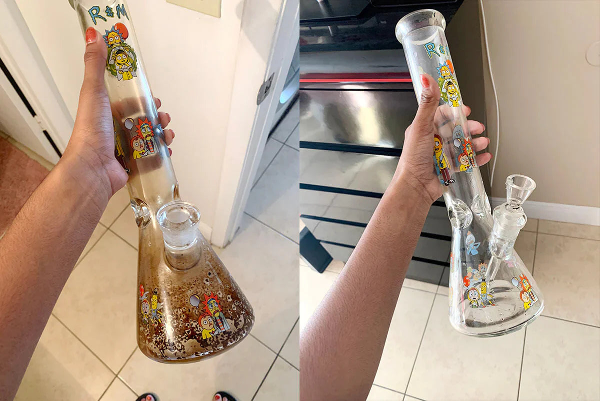 how to deep clean a bong