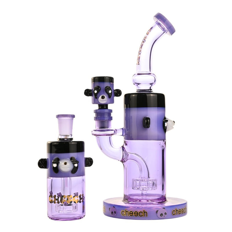 10" Cheech Panda Bong w/ Ash Catcher Glass Cheech Bongs Canada