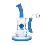 10" Hoss Glass H509 Hourglass Marble Rig - Dab Rig Hoss Glass Bongs Canada