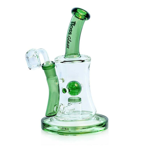 10" Hoss Glass H509 Hourglass Marble Rig - Dab Rig Hoss Glass Bongs Canada