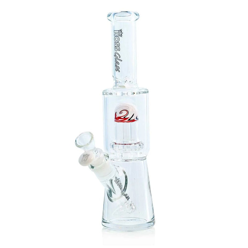 11" Hoss Glass Y307 7mm Mini Percolator Color Reversal Beaker Bong Hoss Glass Bongs Canada