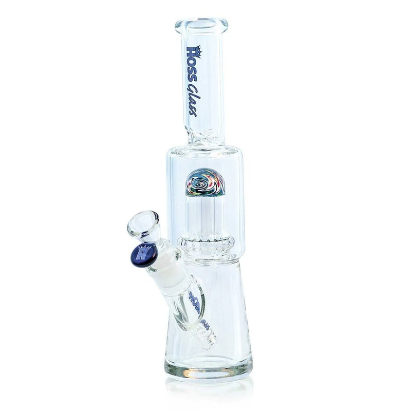 11" Hoss Glass Y307 7mm Mini Percolator Color Reversal Beaker Bong Hoss Glass Bongs Canada