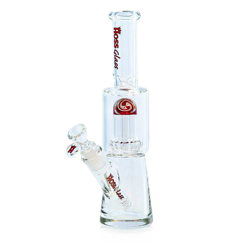 11" Hoss Glass Y307 7mm Mini Percolator Color Reversal Beaker Bong Hoss Glass Bongs Canada