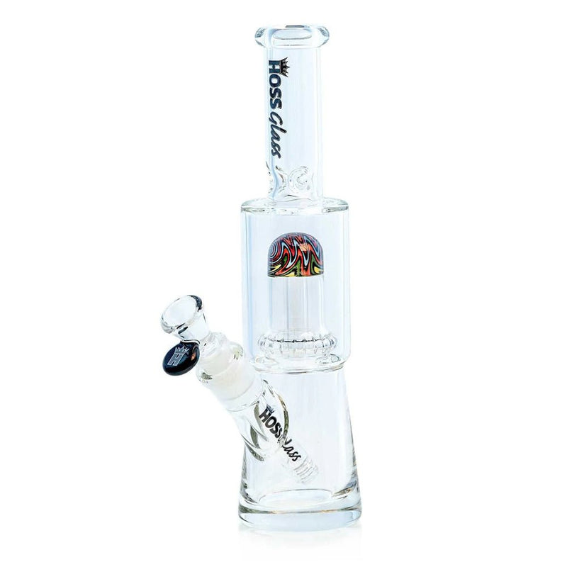 11" Hoss Glass Y307 7mm Mini Percolator Color Reversal Beaker Bong Hoss Glass Bongs Canada