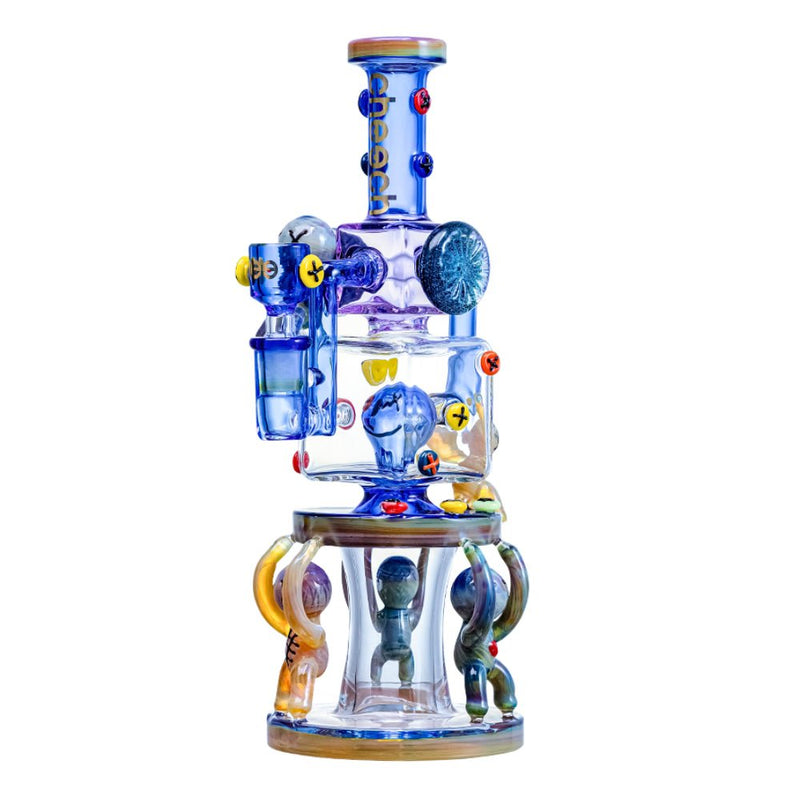 12" Cheech Aliens Lifting The King Rig Glass Cheech Bongs Canada