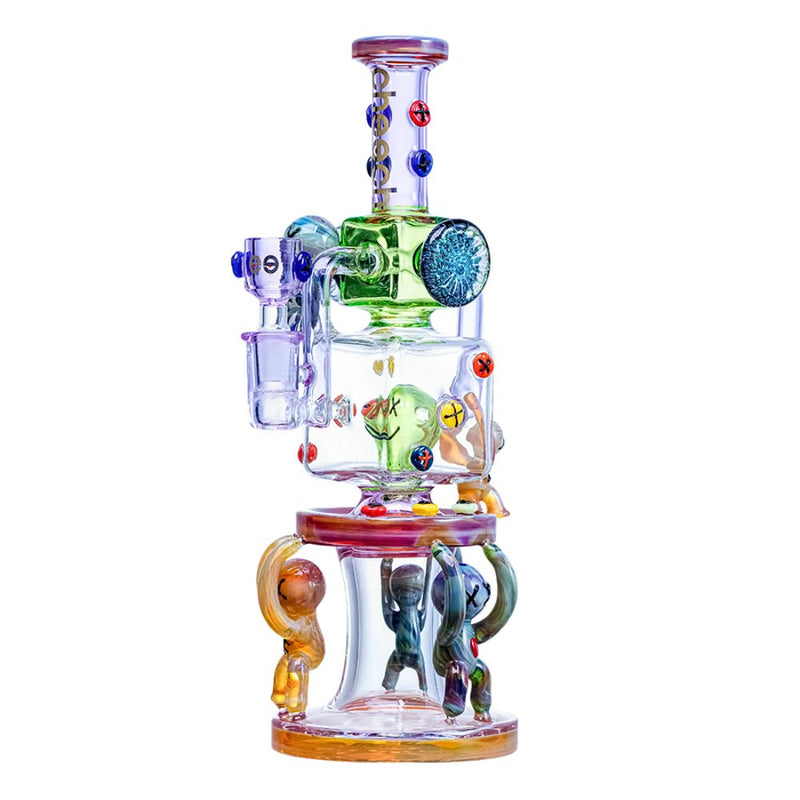 12" Cheech Aliens Lifting The King Rig Glass Cheech Bongs Canada