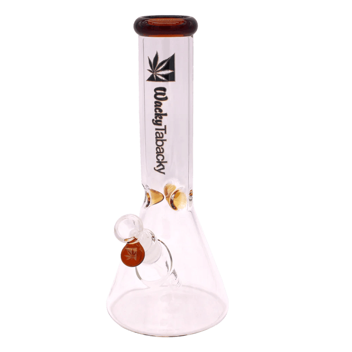12” Wacky Tabacky Amber Basic Bitch Beaker Bong (5mm) Bongs Canada
