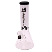 12” Wacky Tabacky Black Basic Bitch Beaker Bong (5mm) Bongs Canada