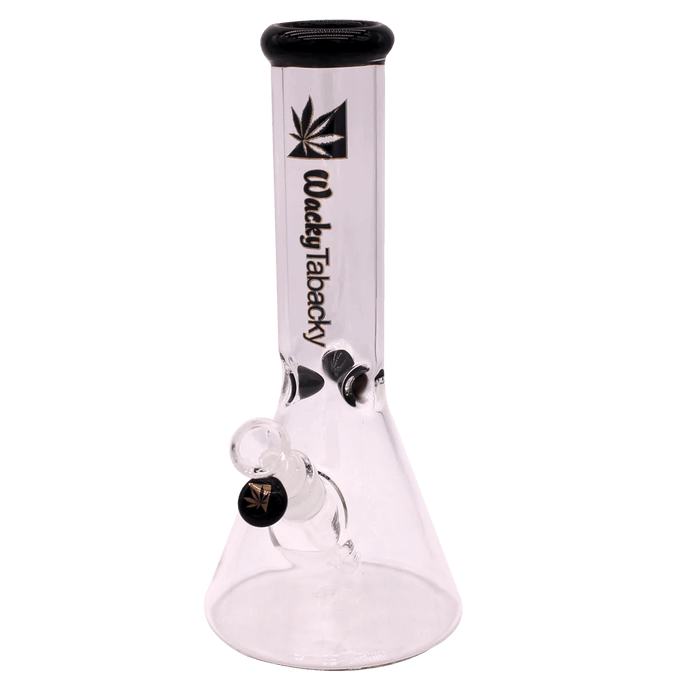 12” Wacky Tabacky Black Basic Bitch Beaker Bong (5mm) Bongs Canada