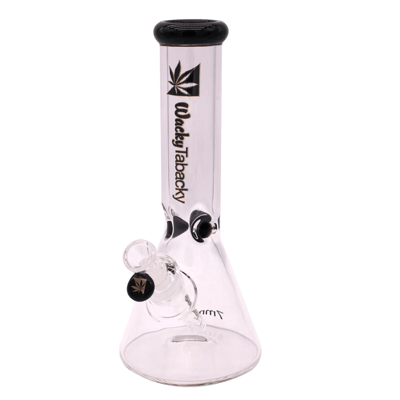 12” Wacky Tabacky Black Basic Bitch Beaker Bong (7mm) Bongs Canada