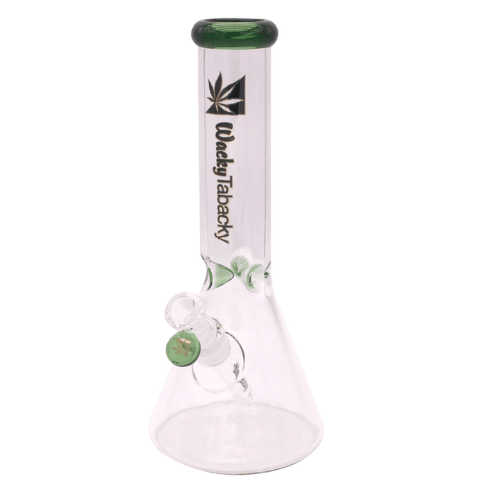 12” Wacky Tabacky Green Basic Bitch Beaker Bong (5mm) Bongs Canada