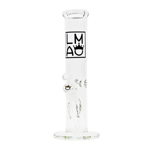 12" LMAO Glass Straight Tube Bong - Clear - 7mm - Bongs Canada