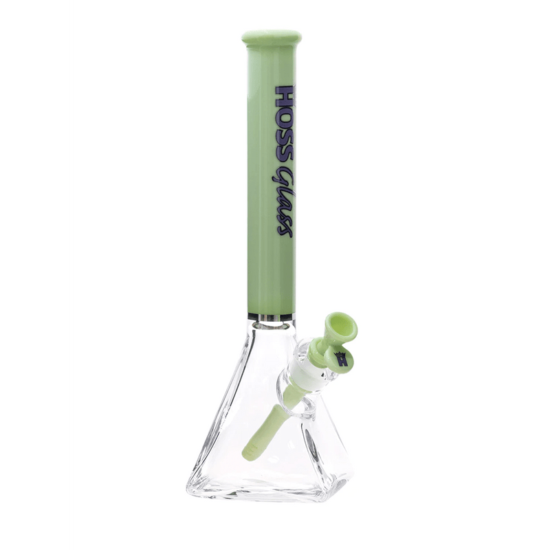 14” H085 - Pyramid with Colored Top Tube Hoss Glass Bongs Canada