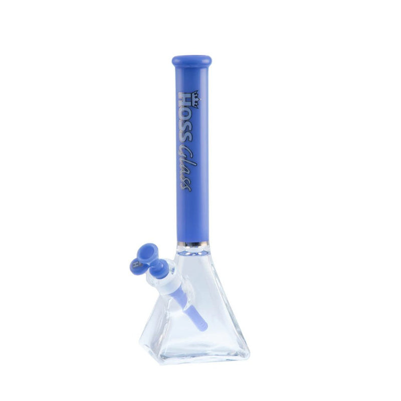 14” H085 - Pyramid with Colored Top Tube Hoss Glass Bongs Canada