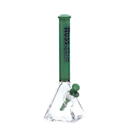 14” H085 - Pyramid with Colored Top Tube Hoss Glass Bongs Canada