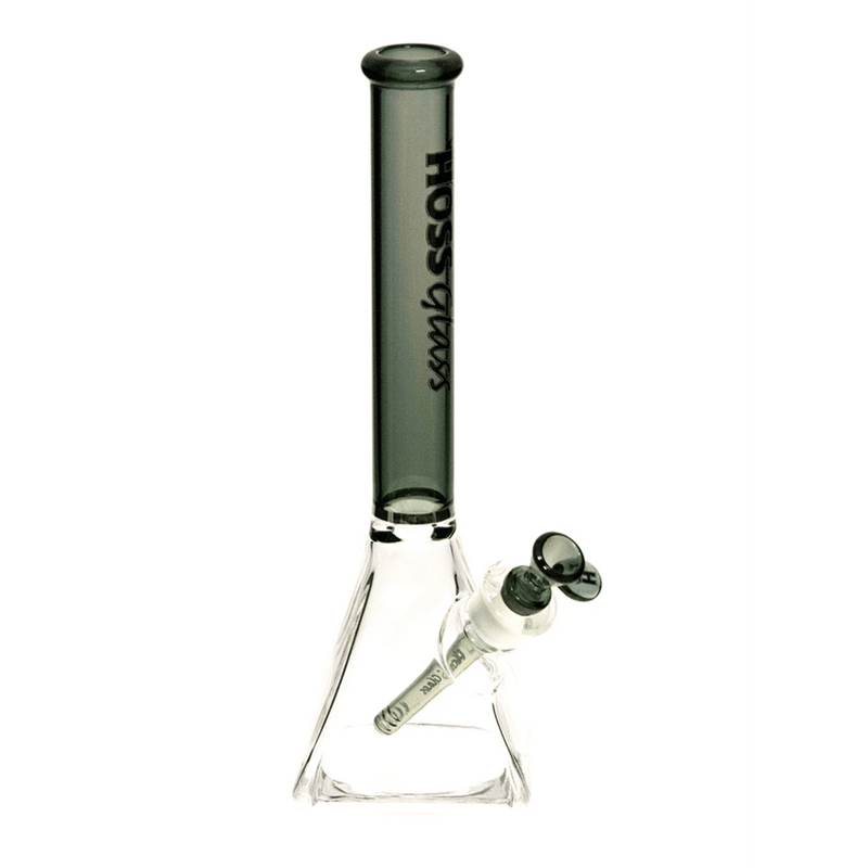 14” H085 - Pyramid with Colored Top Tube Hoss Glass Bongs Canada