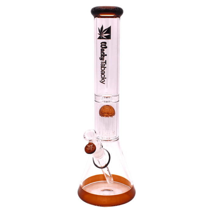 16” Wacky Tabacky Amber Smoke Trees Percolator (5mm) Bongs Canada