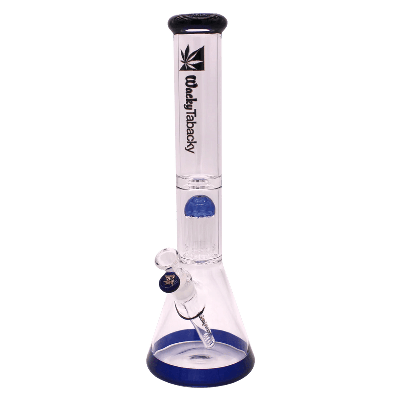 16” Wacky Tabacky Blue Smoke Trees Percolator (5mm) Bongs Canada