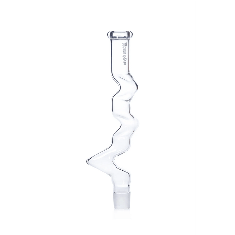 18” Hoss Glass H120 3 Kink Top (5mm) - Build A Bong Hoss Glass Bongs Canada