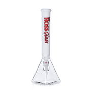 18" Hoss H056 (7mm) - Pyramid Half Colored Hoss Glass Bongs Canada