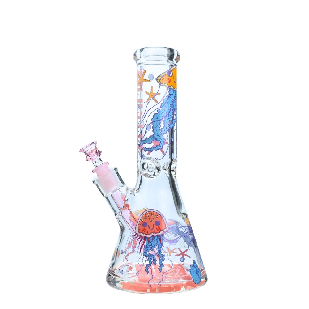 Castle Glass - Jelly Fish Bong - 12 Inch - Bongs Canada