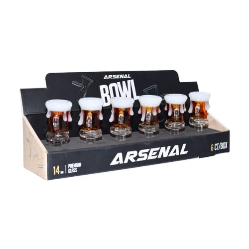 (1) Arsenal - 14mm Beer Mug Glass Bowl 6ct - Bongs Canada