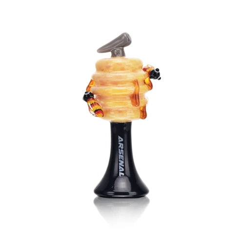 (1) Arsenal Glass - 4.73" Arsenal Bee Blown Handpipe - Bongs Canada