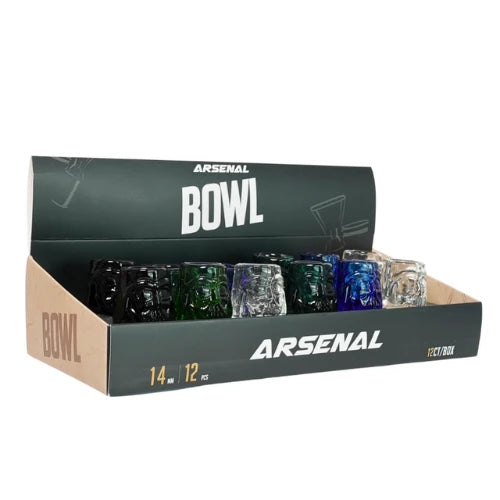 (1) Arsenal Glass - 14mm Darth Helmet Glass Bowl - Bongs Canada