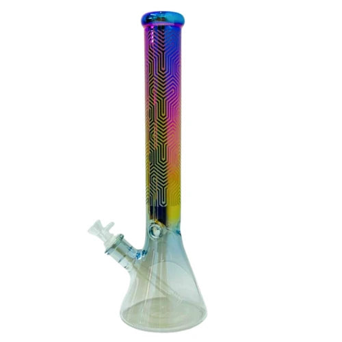 (1) Arsenal Glass - 18” 7mm Glide Symmetry Glass Bong - Bongs Canada