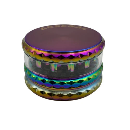 (1) Arsenal - Arsenal Rainbow Disc 67mm 3-Pc Grinder - 3ct - Bongs Canada