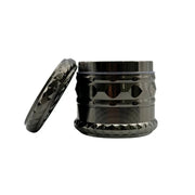 (1) Arsenal Glass - Arsenal Smooth Ridged Diamond Hex 52mm 4‑Pc Grinder - Bongs Canada