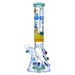 14" tall cheech brand beaker bong made with 7mm thick glass with space theme