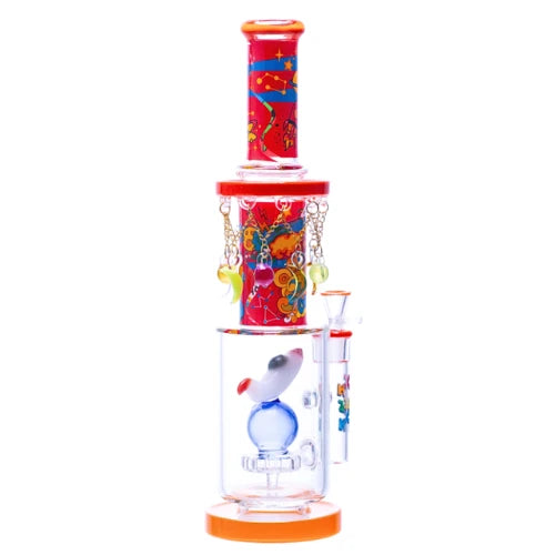 Cheech 15.5 Inch Tall Straight Tube Bong with Percolator (1)