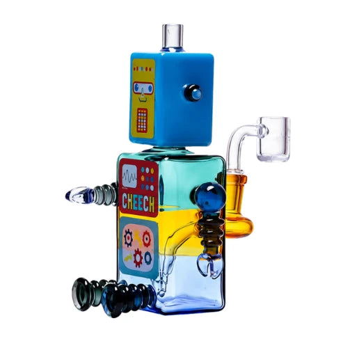 (1) Cheech - 7 Inch Retro Robot Dab Rig - Bongs Canada