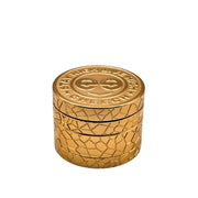(1) Cheech - 63mm 4pc Retro Logo Grinder - Gold - Bongs Canada
