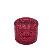 (1) Cheech - 63mm 4pc Retro Logo Grinder - Red - Bongs Canada