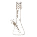 (1) Marley - 12" 5mm Bubble Beads Beaker Bong - White - Bongs Canada