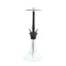 22.5" Dschinni Midnight Luxe Hookah with glass bowl and black accents on a white background
