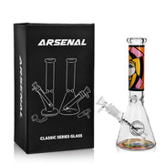 (2) Arsenal Glass - 10" 5mm Picasso's Spirit Glass Bong - Bongs Canada