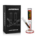 (2) Arsenal Glass - 10" Arsenal Color Crest Straight Shooter - Bongs Canada