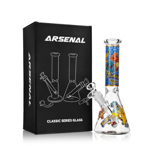 (2) Arsenal - 10" Arsenal Poke Beaker Bong - Bongs Canada