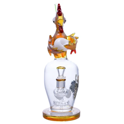 (2) Cheech - 11” Crazy Rooster Bong - Bongs Canada