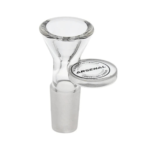 (2) Arsenal Glass - 14mm Clear Bowl Piece - 10ct - Bongs Canada