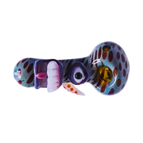(2) Cheech - 5” Spotted Reef Creature Glass Handpipe - Bongs Canada