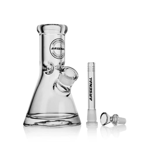 (2) Arsenal Glass - 8" 9mm Ultra Thick Unbreakable Beaker - Bongs Canada