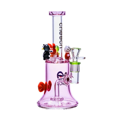 (2) Cheech - 9” Bubblegum Friends Beaker Bong - Bongs Canada