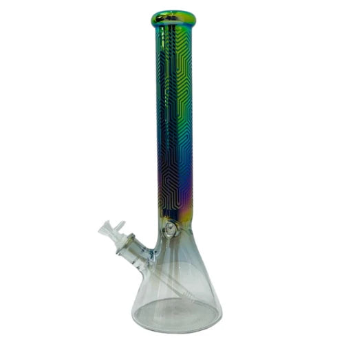(2) Arsenal Glass - 18” 7mm Glide Symmetry Glass Bong - Bongs Canada