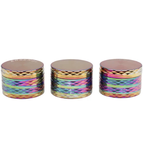 (2) Arsenal Glass - Arsenal Rainbow Wave 52mm 4-Pc Grinder - 3ct - Bongs Canada