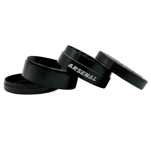 (2) Arsenal Glass - Arsenal Spider Mayhem 50mm 4-Pc Grinder - 3ct - Bongs Canada