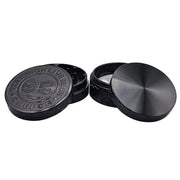 (2) Cheech - 63mm 4pc Retro Logo Grinder - Black - Bongs Canada